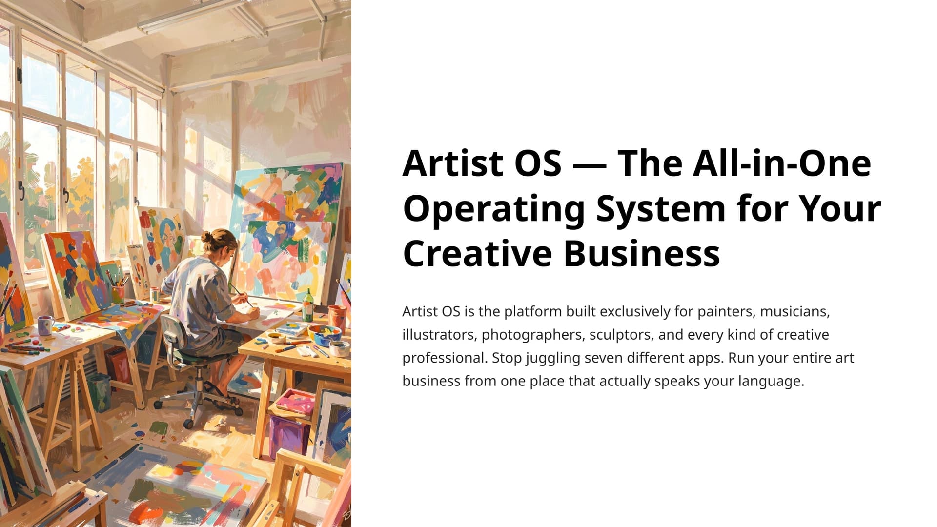 Artist OS Slide 1