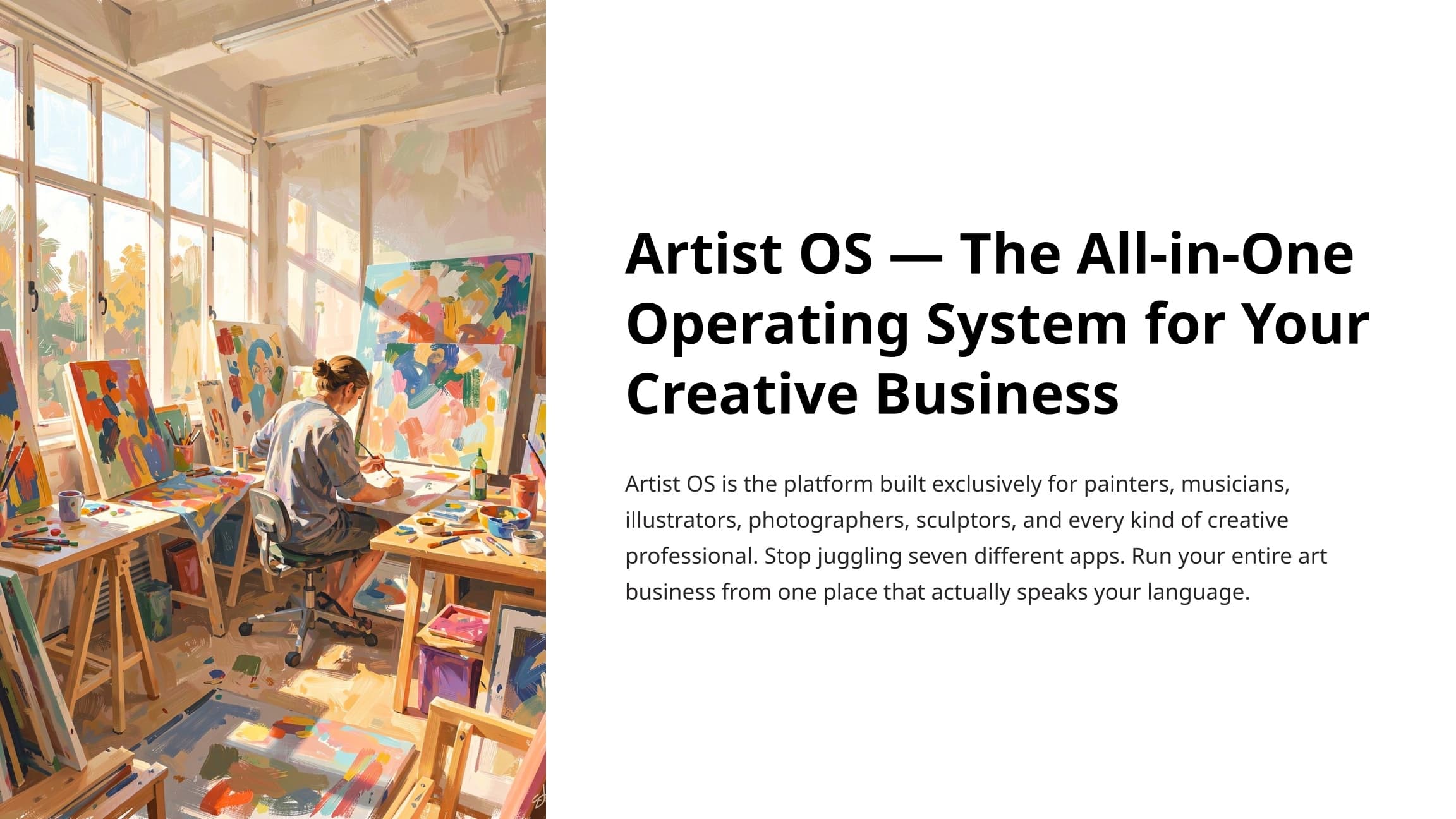 Artist OS Slide 1