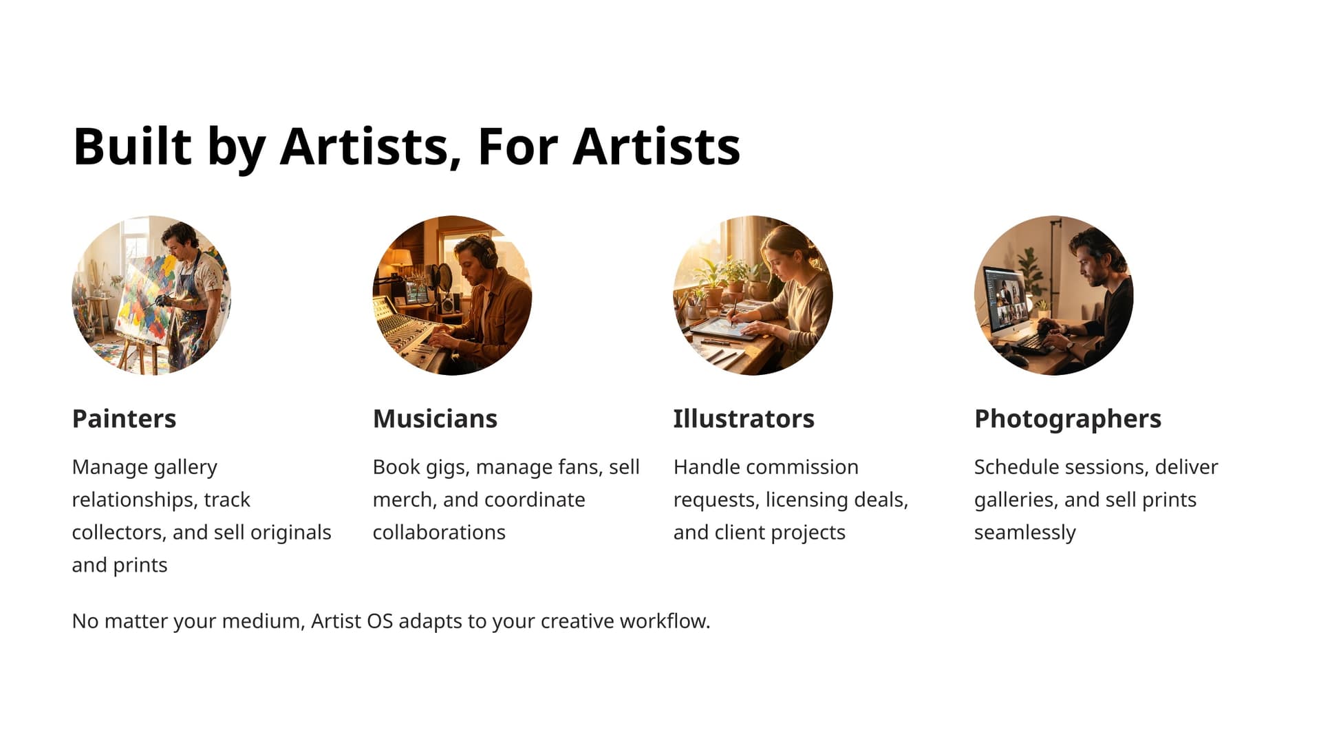 Artist OS Slide 18
